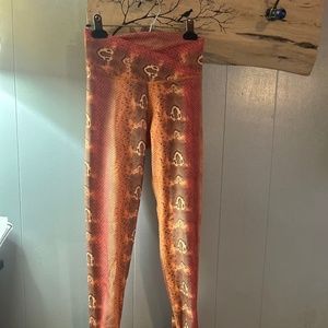 Mika Snake-print leggings (like Waterlust, swim leggings)